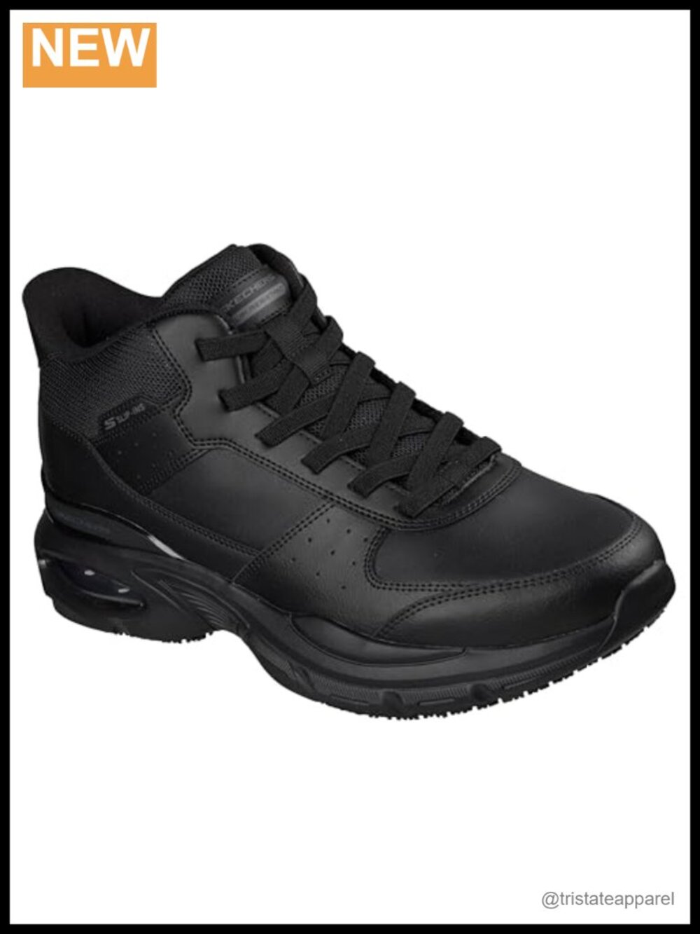 Men's Slip-In Work Sneaker Boot Slip Resistant Hands Free Mid-Top Comfort